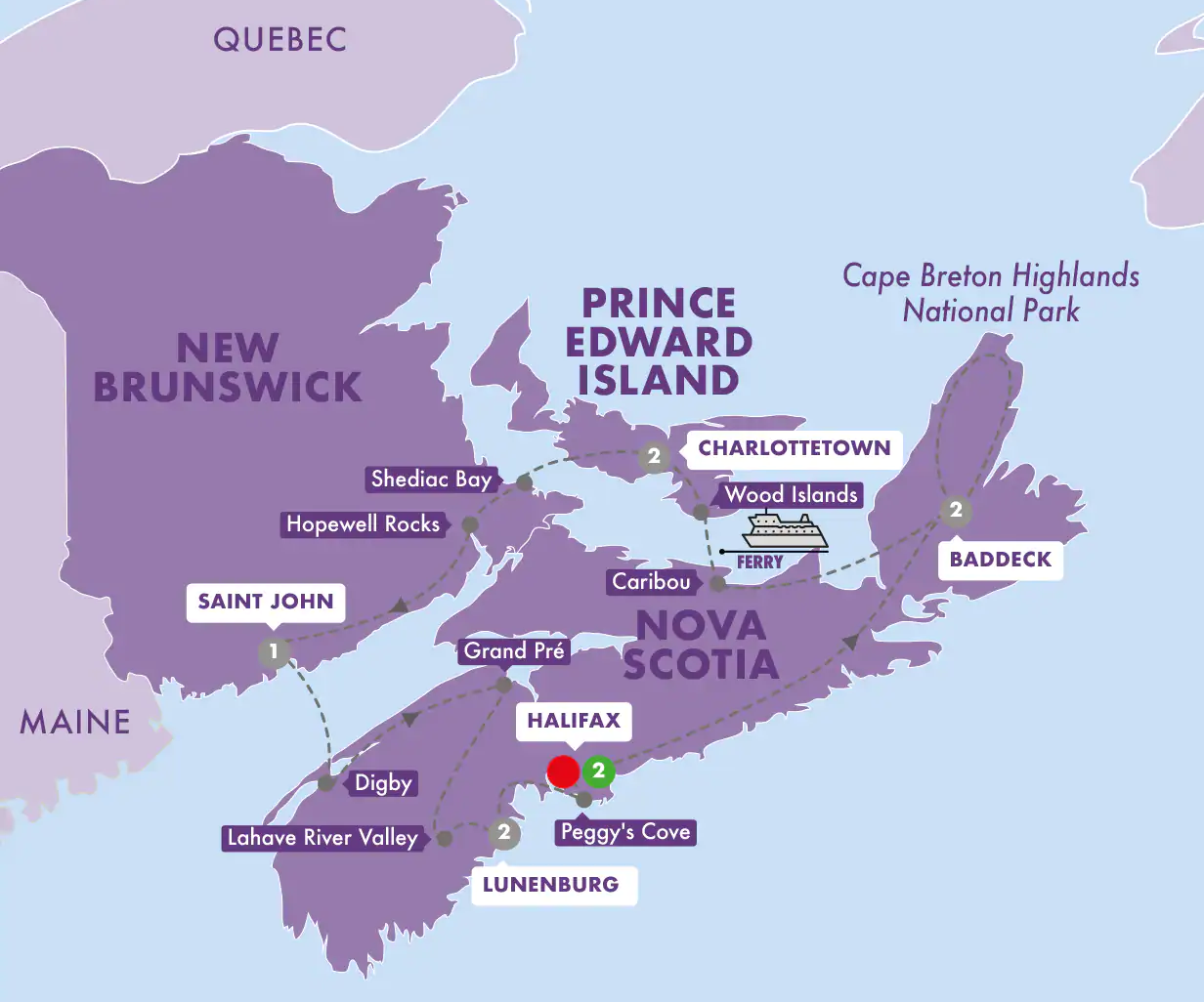 Enchanting Canadian Maritimes Tours and Vacation Packages in USA and